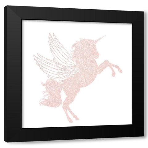 Alicorn 1 Black Modern Wood Framed Art Print by Allen, Kimberly