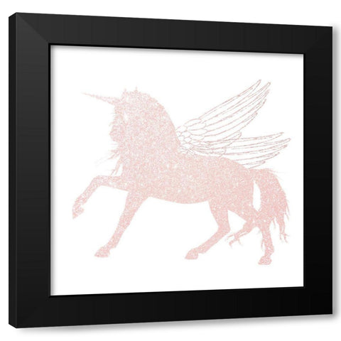 Alicorn 2 Black Modern Wood Framed Art Print by Allen, Kimberly