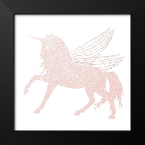 Alicorn 2 Black Modern Wood Framed Art Print by Allen, Kimberly