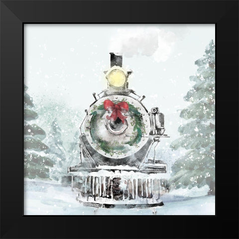 Winter Train 2 Black Modern Wood Framed Art Print by Allen, Kimberly