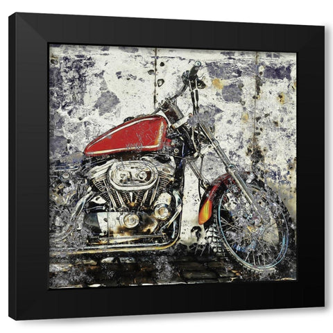 Grunge Bike 1 Black Modern Wood Framed Art Print by Allen, Kimberly