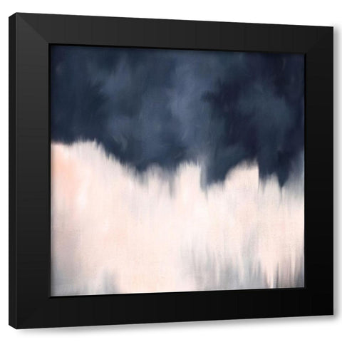 Blue Blush Black Modern Wood Framed Art Print with Double Matting by Allen, Kimberly