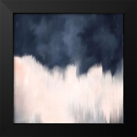Blue Blush Black Modern Wood Framed Art Print by Allen, Kimberly