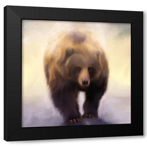 King Black Modern Wood Framed Art Print with Double Matting by Allen, Kimberly