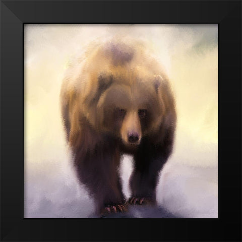 King Black Modern Wood Framed Art Print by Allen, Kimberly