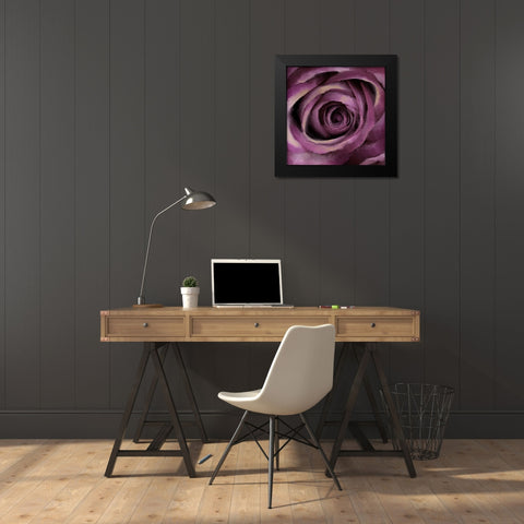 Bloom Center Black Modern Wood Framed Art Print by Allen, Kimberly