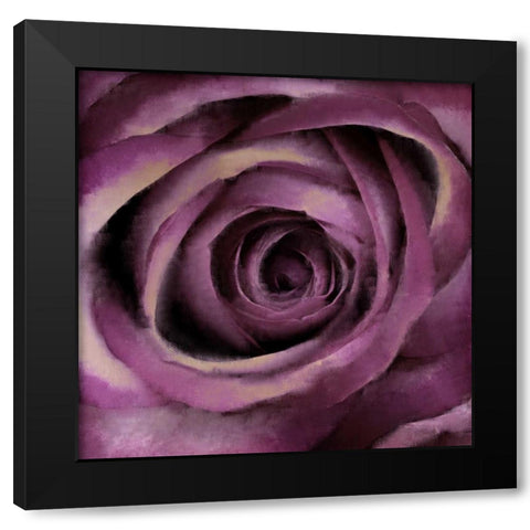 Bloom Center Black Modern Wood Framed Art Print by Allen, Kimberly