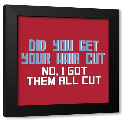 Dad Joke 4 Black Modern Wood Framed Art Print by Allen, Kimberly