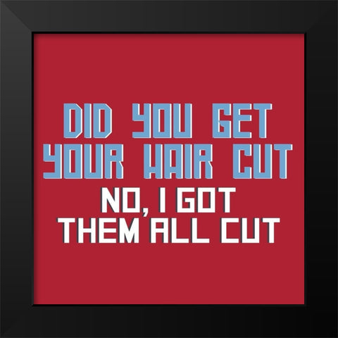 Dad Joke 4 Black Modern Wood Framed Art Print by Allen, Kimberly