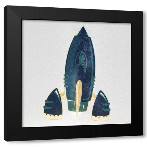 Reach 3 Black Modern Wood Framed Art Print with Double Matting by Allen, Kimberly