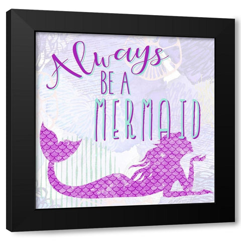 As Big as the Ocean 3 Black Modern Wood Framed Art Print by Allen, Kimberly