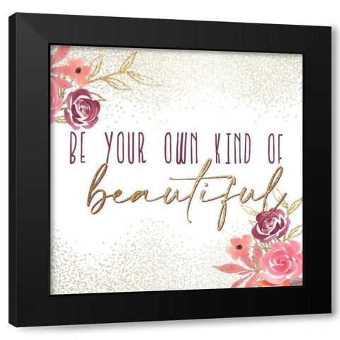 Just a Girl 4 V2 Black Modern Wood Framed Art Print with Double Matting by Allen, Kimberly