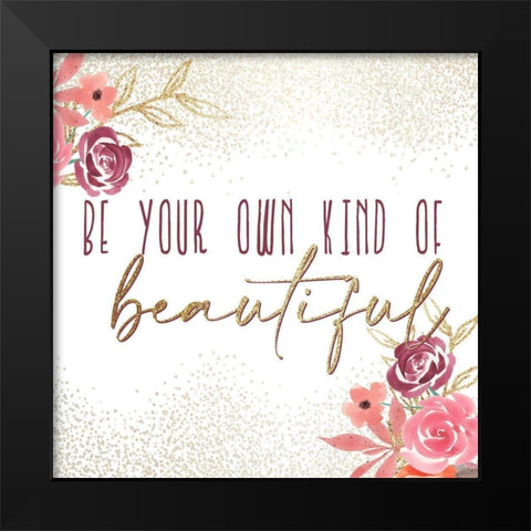 Just a Girl 4 V2 Black Modern Wood Framed Art Print by Allen, Kimberly