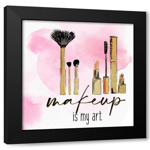 Lashes 2 Black Modern Wood Framed Art Print by Allen, Kimberly