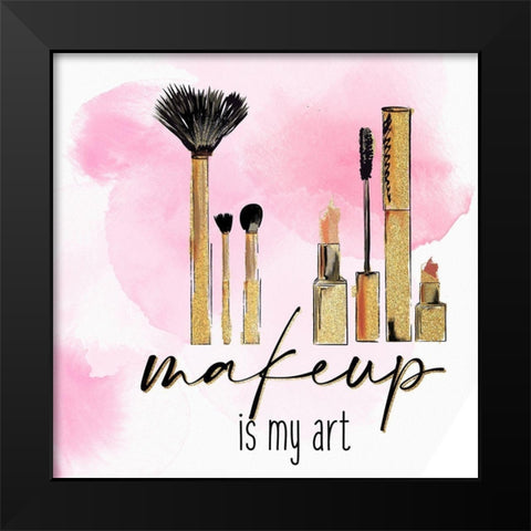 Lashes 2 Black Modern Wood Framed Art Print by Allen, Kimberly