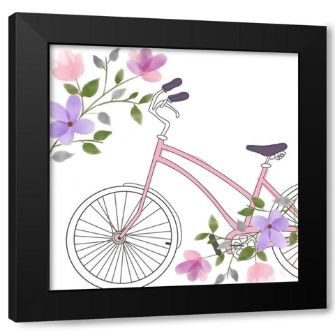 In Paris 2 Black Modern Wood Framed Art Print by Allen, Kimberly