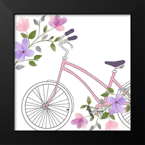 In Paris 2 Black Modern Wood Framed Art Print by Allen, Kimberly