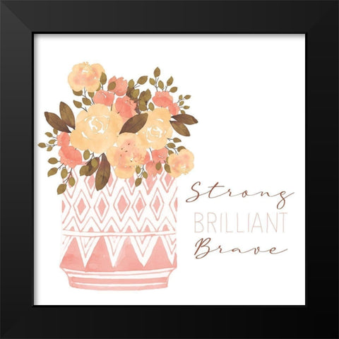 Strong 1 Black Modern Wood Framed Art Print by Allen, Kimberly