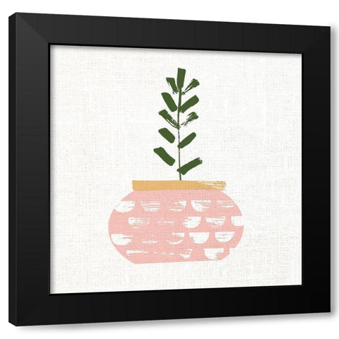 Simple 1 Black Modern Wood Framed Art Print with Double Matting by Allen, Kimberly