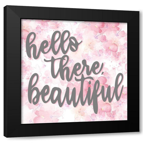 Hello There Black Modern Wood Framed Art Print by Allen, Kimberly
