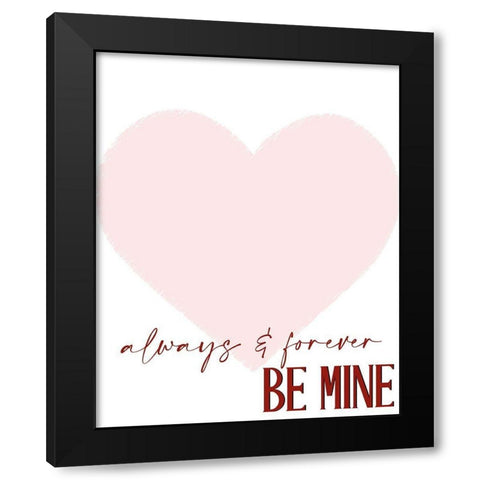 Always and Forever Black Modern Wood Framed Art Print with Double Matting by Allen, Kimberly