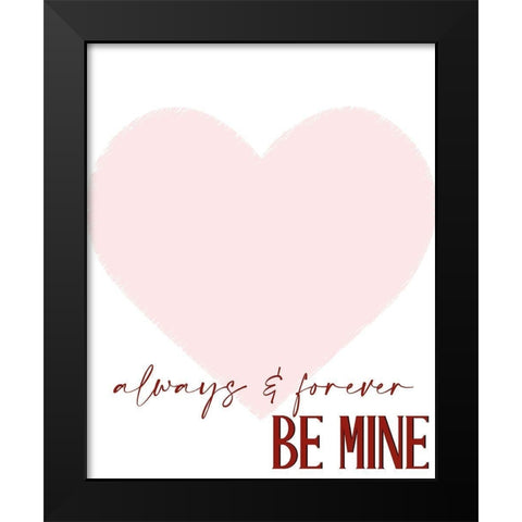 Always and Forever Black Modern Wood Framed Art Print by Allen, Kimberly