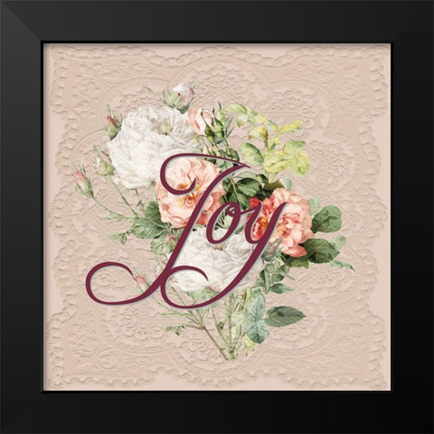 Joy Black Modern Wood Framed Art Print by Allen, Kimberly