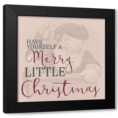 Merry Little Black Modern Wood Framed Art Print by Allen, Kimberly