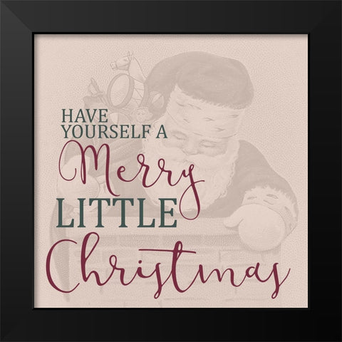 Merry Little Black Modern Wood Framed Art Print by Allen, Kimberly