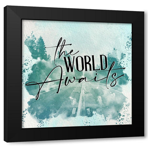 Never Stop 2 Black Modern Wood Framed Art Print by Allen, Kimberly