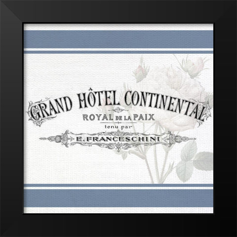 French Hotel 1 Black Modern Wood Framed Art Print by Allen, Kimberly