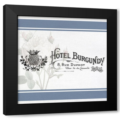 French Hotel 2 Black Modern Wood Framed Art Print by Allen, Kimberly