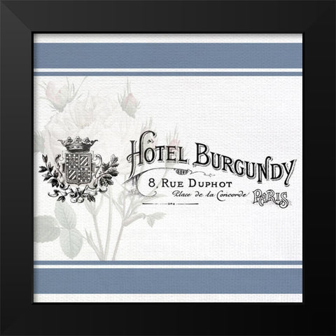 French Hotel 2 Black Modern Wood Framed Art Print by Allen, Kimberly