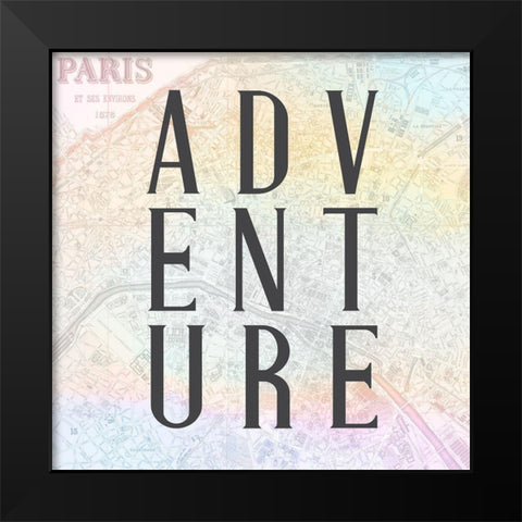 Adventure Black Modern Wood Framed Art Print by Allen, Kimberly