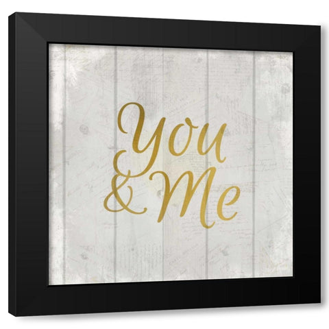 You and Me Black Modern Wood Framed Art Print by Allen, Kimberly