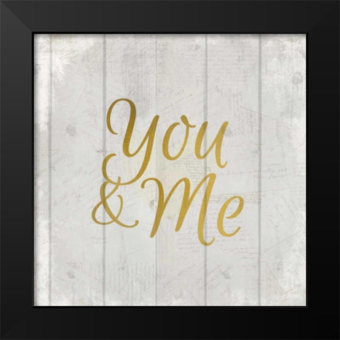 You and Me Black Modern Wood Framed Art Print by Allen, Kimberly