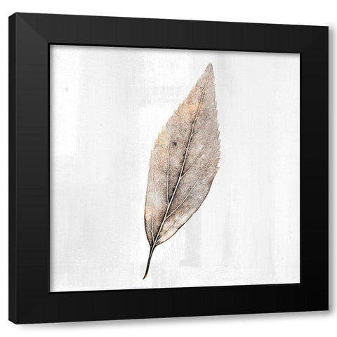 Golden Leaf 2 Black Modern Wood Framed Art Print by Allen, Kimberly