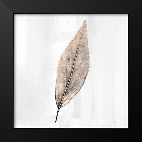 Golden Leaf 2 Black Modern Wood Framed Art Print by Allen, Kimberly