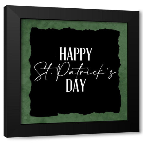 Happy 2 Black Modern Wood Framed Art Print with Double Matting by Allen, Kimberly