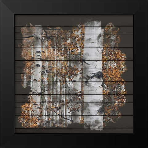Aspen Wood 1 Black Modern Wood Framed Art Print by Allen, Kimberly