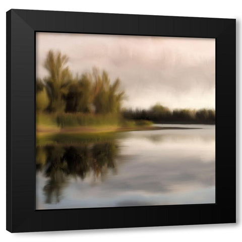 Reflection Black Modern Wood Framed Art Print by Allen, Kimberly