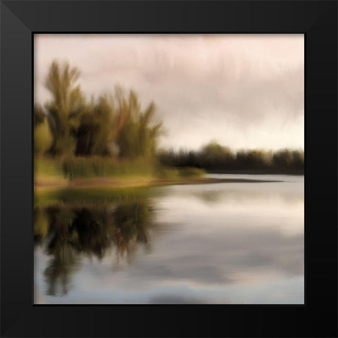 Reflection Black Modern Wood Framed Art Print by Allen, Kimberly
