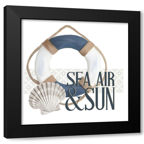 Sea Air 1 Black Modern Wood Framed Art Print by Allen, Kimberly