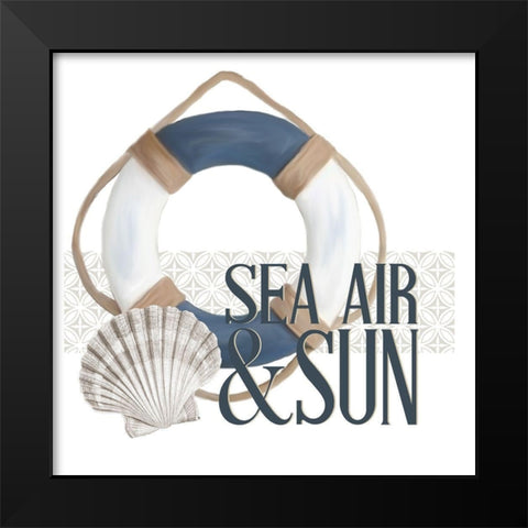 Sea Air 1 Black Modern Wood Framed Art Print by Allen, Kimberly