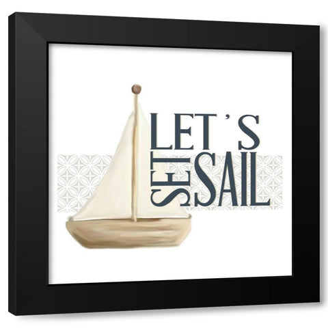 Sea Air 3 Black Modern Wood Framed Art Print by Allen, Kimberly