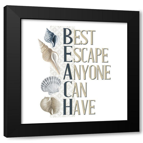 Sea Air 4 Black Modern Wood Framed Art Print by Allen, Kimberly