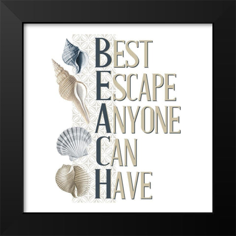 Sea Air 4 Black Modern Wood Framed Art Print by Allen, Kimberly