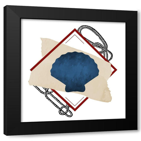 Seashore 2 Black Modern Wood Framed Art Print with Double Matting by Allen, Kimberly