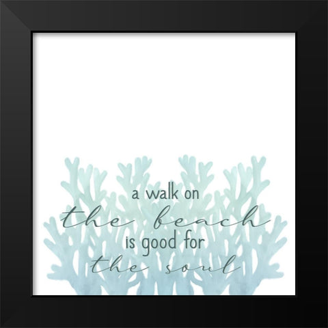 The Beach 2 Black Modern Wood Framed Art Print by Allen, Kimberly