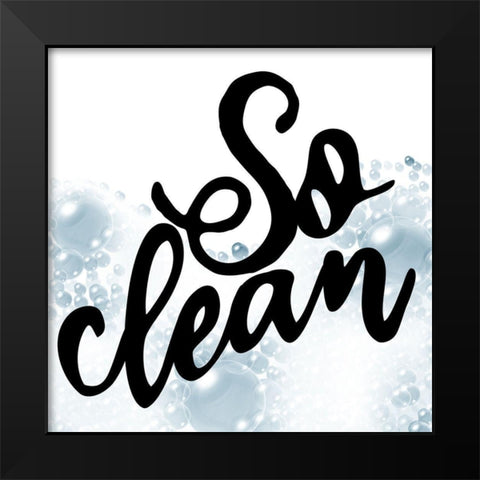 So Clean Black Modern Wood Framed Art Print by Allen, Kimberly